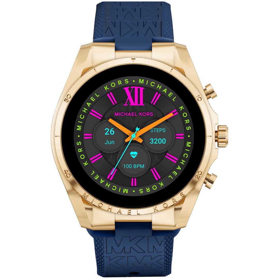 MKT5152 Michael Kors Access Bradshaw Gen 6 Smartwatch HR Blue Gold