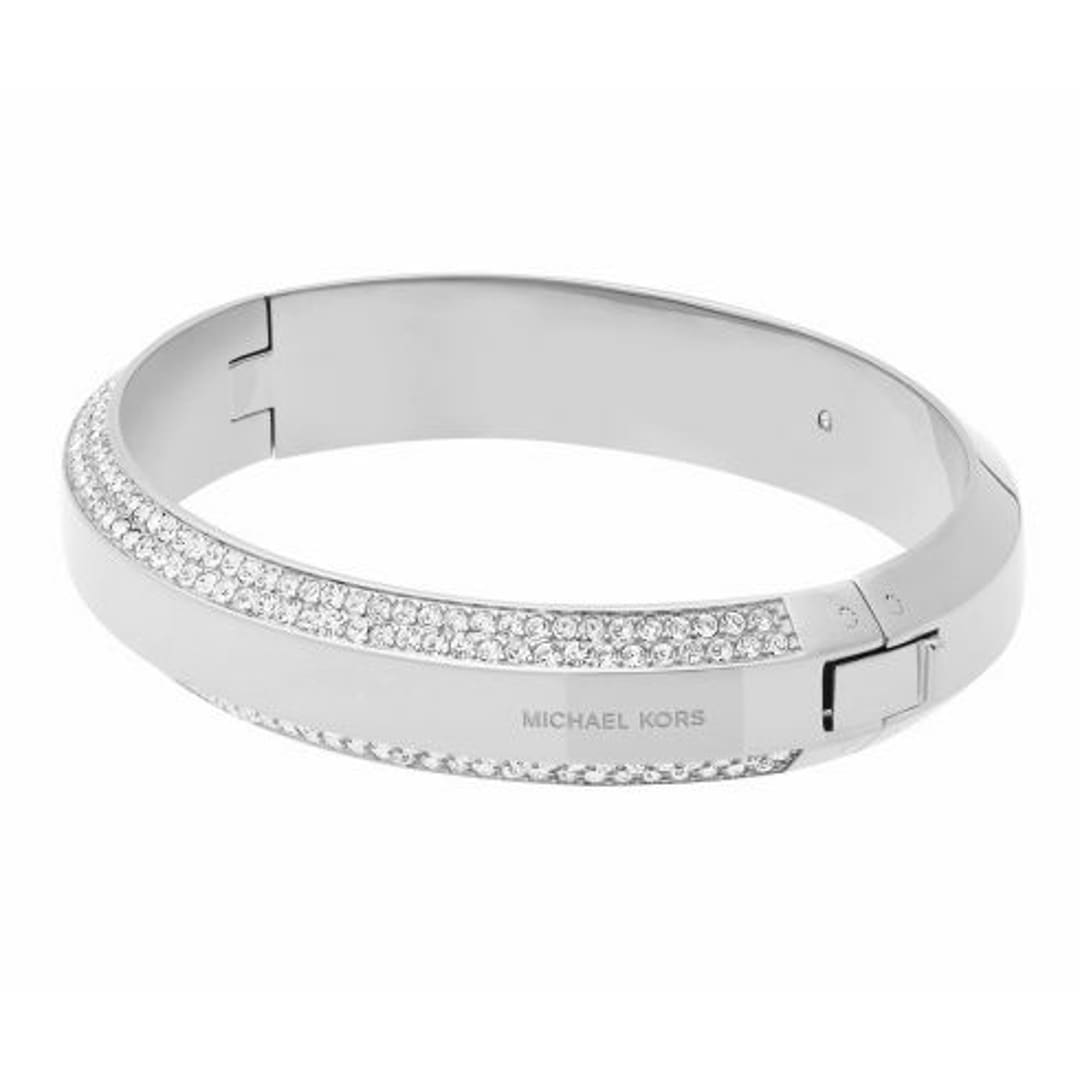 Michael kors bangle silver sales