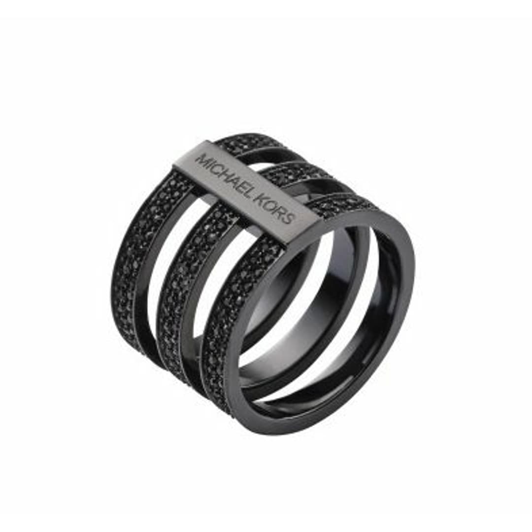 Michael kors black ring on sale