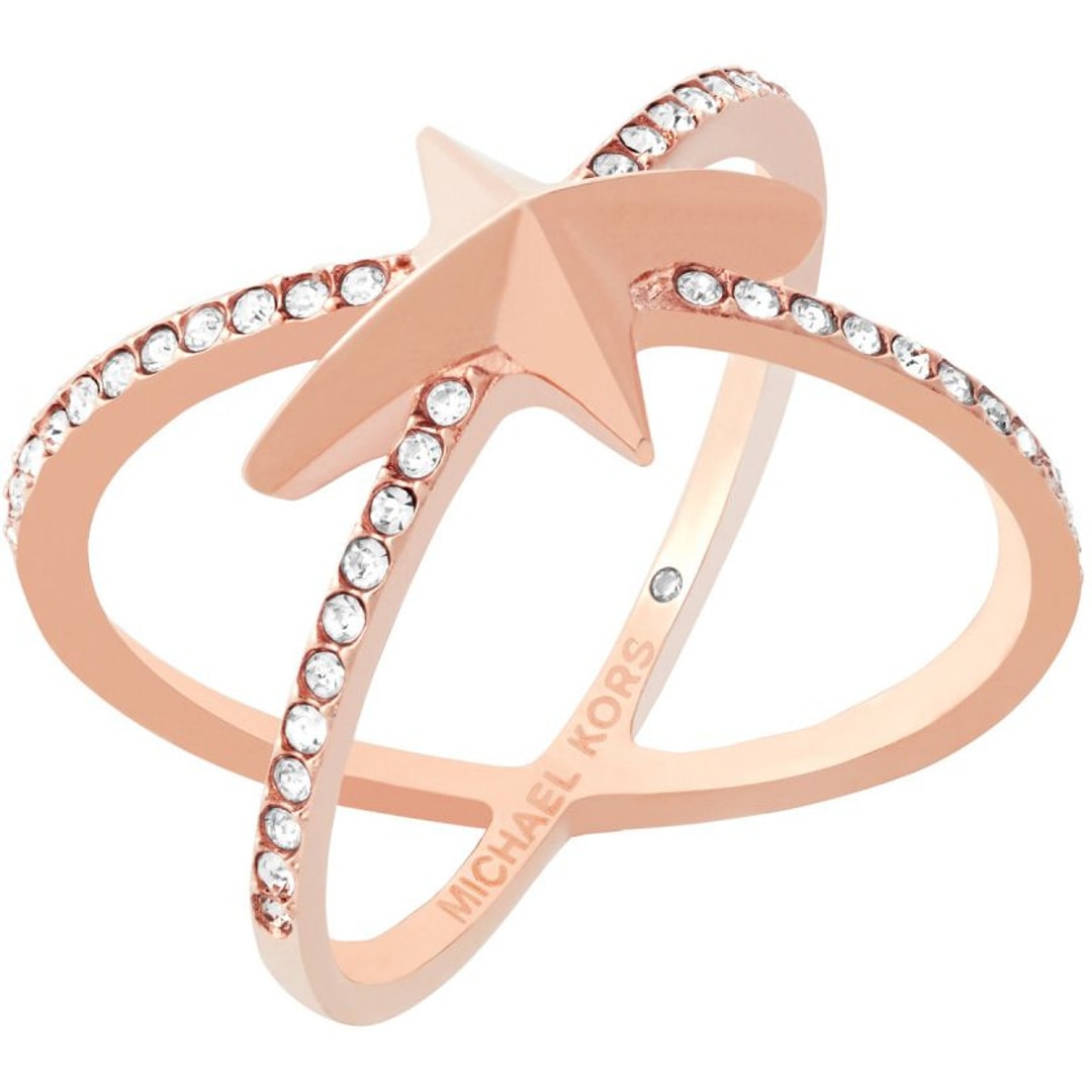 Michael kors ring rose gold sale