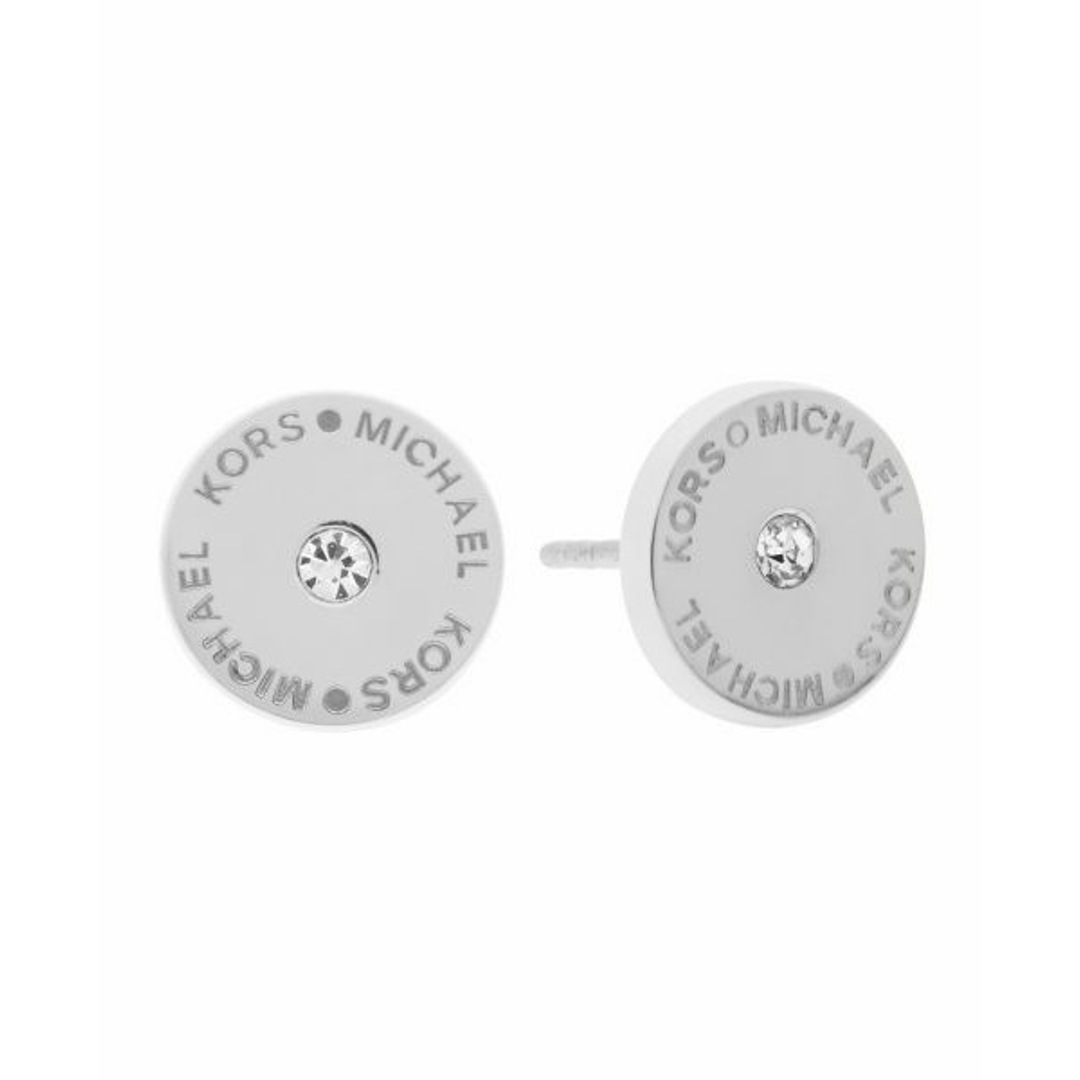 Mk logo stud earrings discount