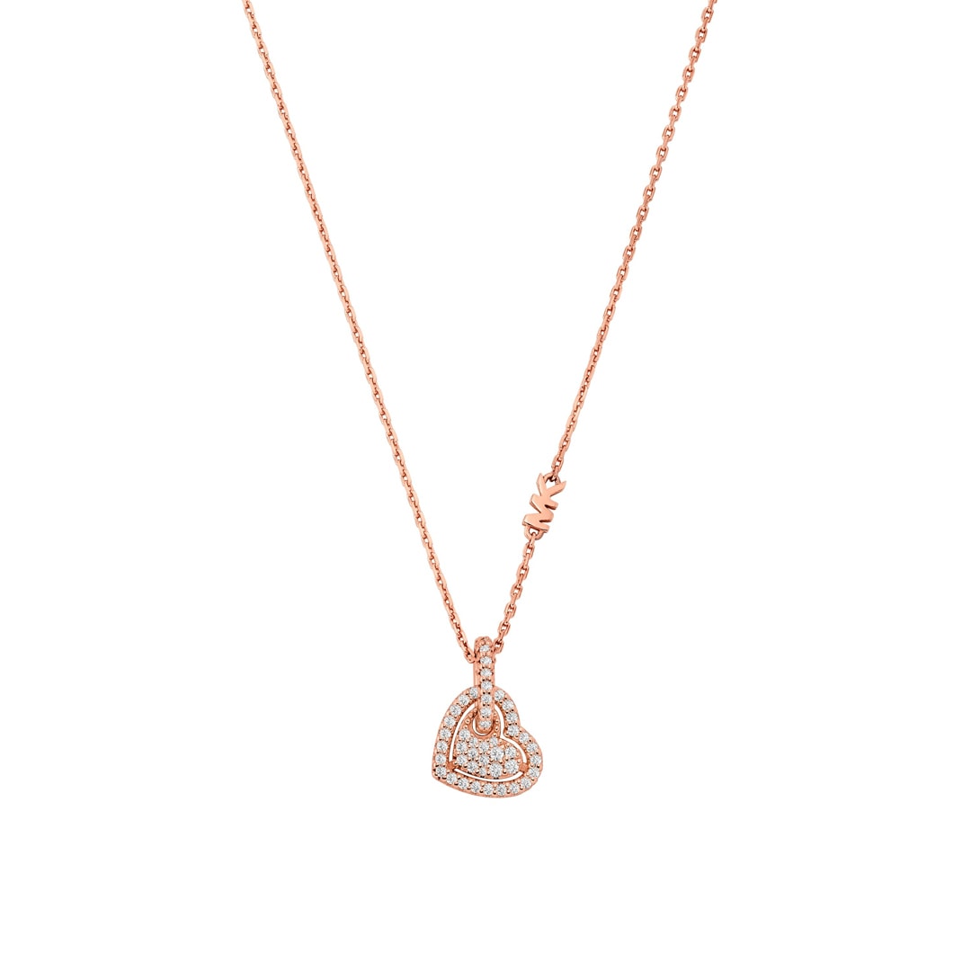 MKC1747CZ791 Michael Kors Necklace Love 925 Silver rosegold plated
