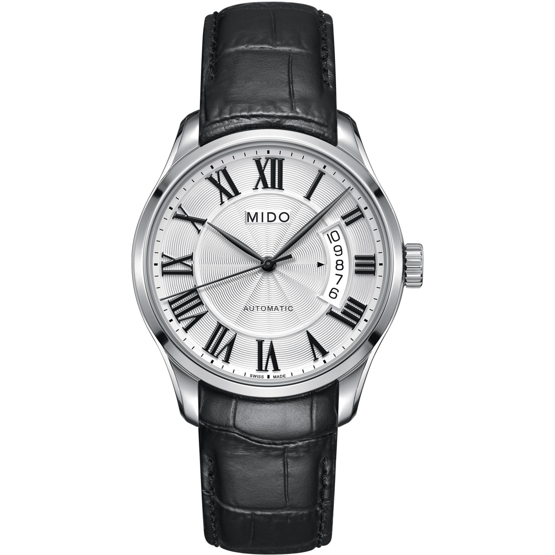 Montre Mido Belluna Automatique Homme - Cadran Noir 42.5mm - Acier, étanche 50m - Suisse 2023