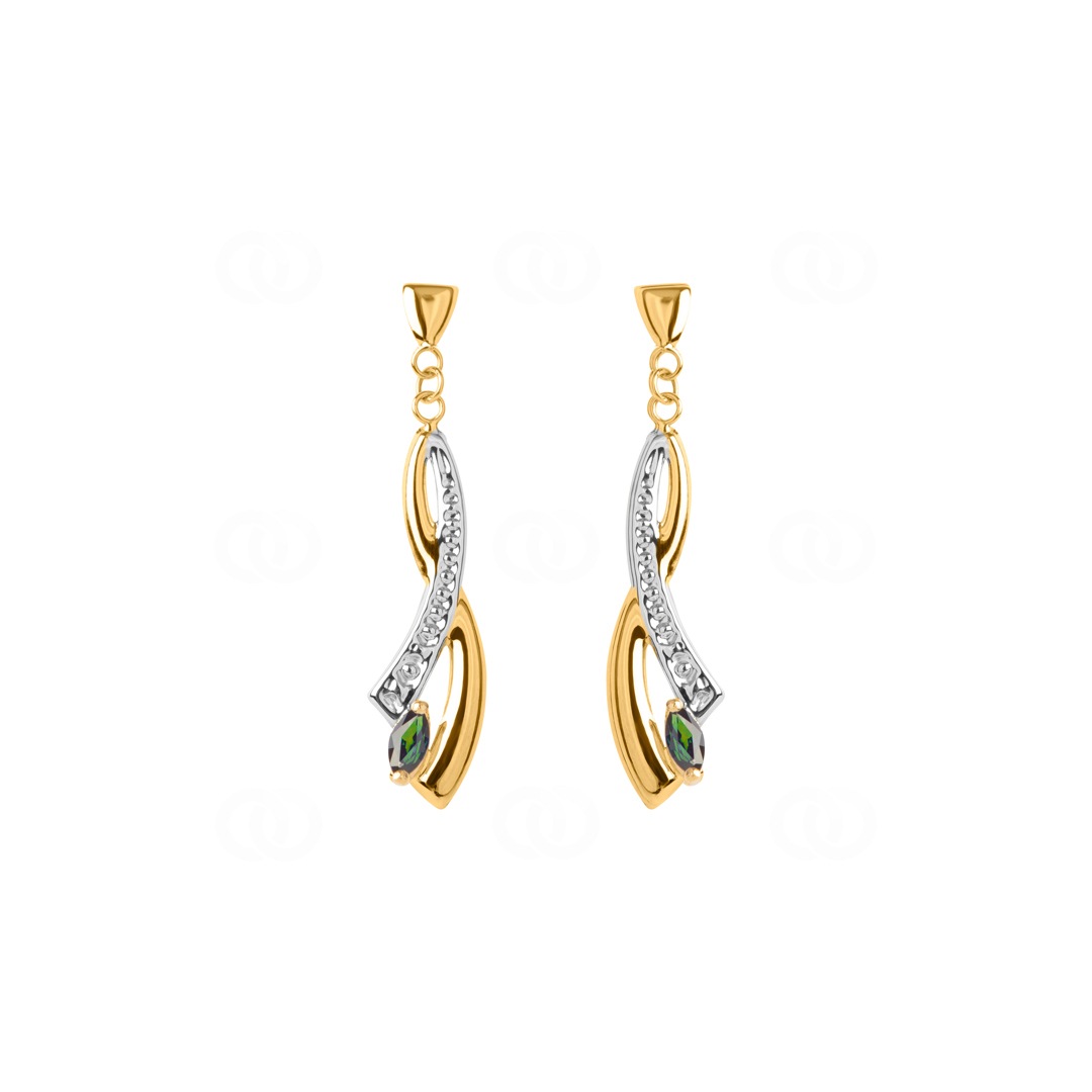 Boucles D'oreilles Pendantes En OR Jaune 18 Carats (750) - Modèle Chaîne Ovale Forçat - Neuf