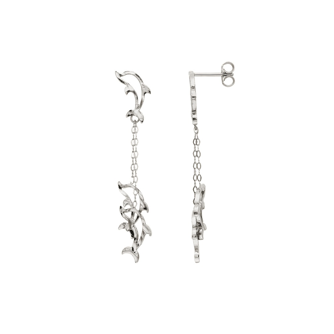 Boucles D'oreilles Dauphin, Acier Inoxydable Plaqué Or, Clous Pour Filles Et Femmes