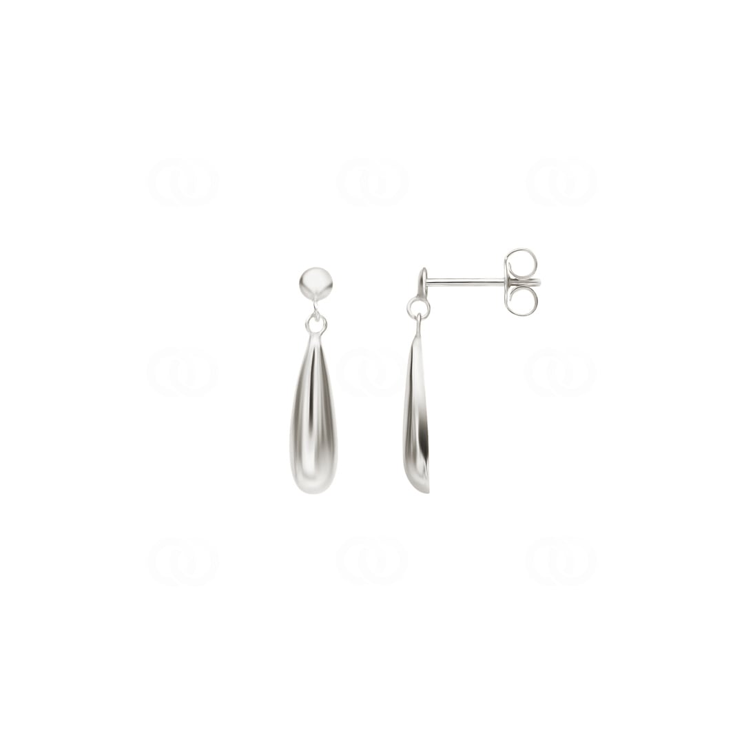 335445  Boucles d'oreilles pendantes Argent 925 rhodié 19mm