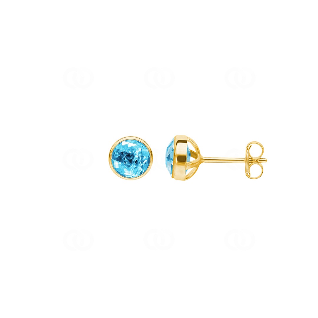 Neuf Sans Emballage – Topaze Bleue De Laboratoire – 33,45 Carats – Coupe Octogonale, Clarté VVS