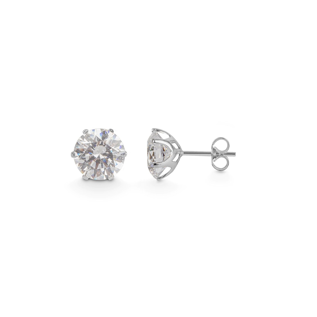 Ohrstecker 925 Silber mit Zirkonia 925 Silber Ohrstecker rhodiniert Ohrringe Neu Ohrstecker 925 Silber mit Zirkonia 925 Silber Ohrstecker rhodiniert Ohrringe Neu