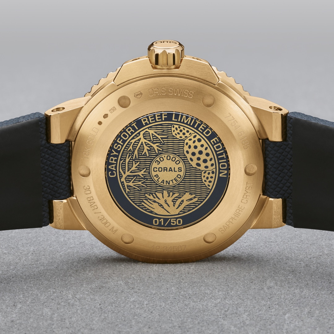 Oris Aquis GMT Carysfort Reef Limited Edition gents watch 01 798 7754  6185-Set