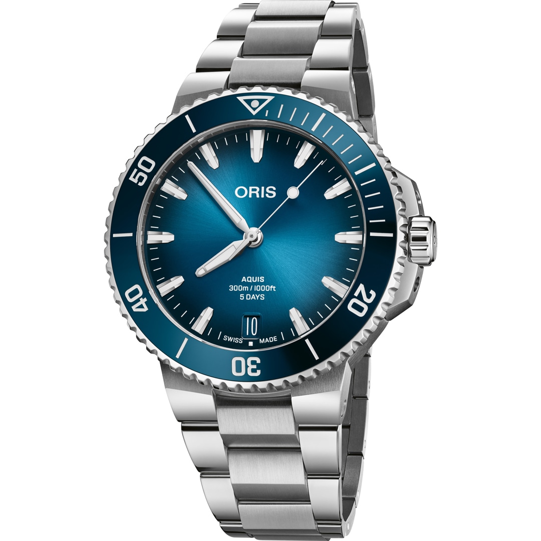 01 400 7790 4135-07 23 02PEB Oris Aquis Date Calibre 400 Blue