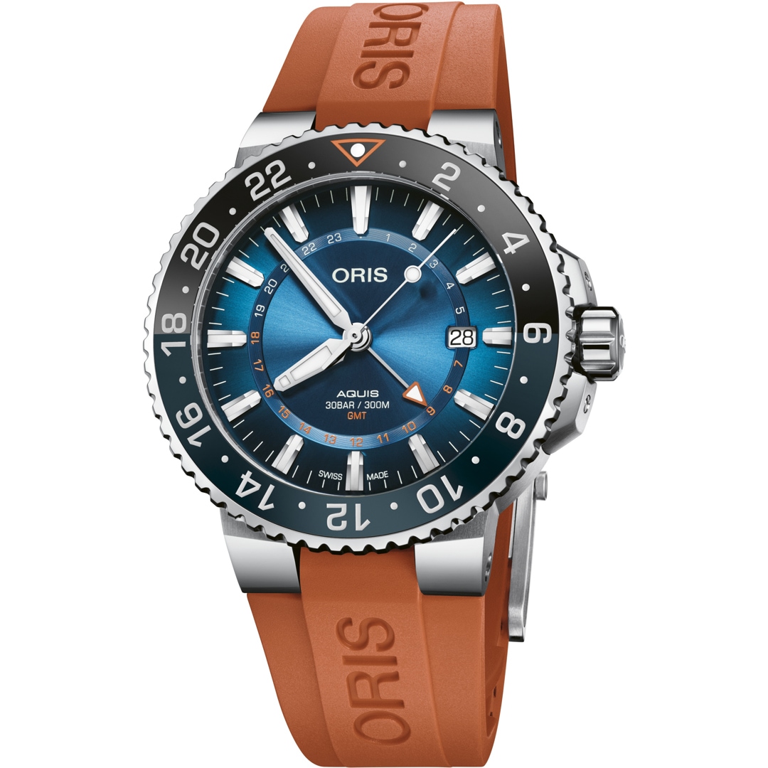 Oris Aquis GMT Carysfort Reef Limited Edition gents watch 01 798 7754  4185-Set RS