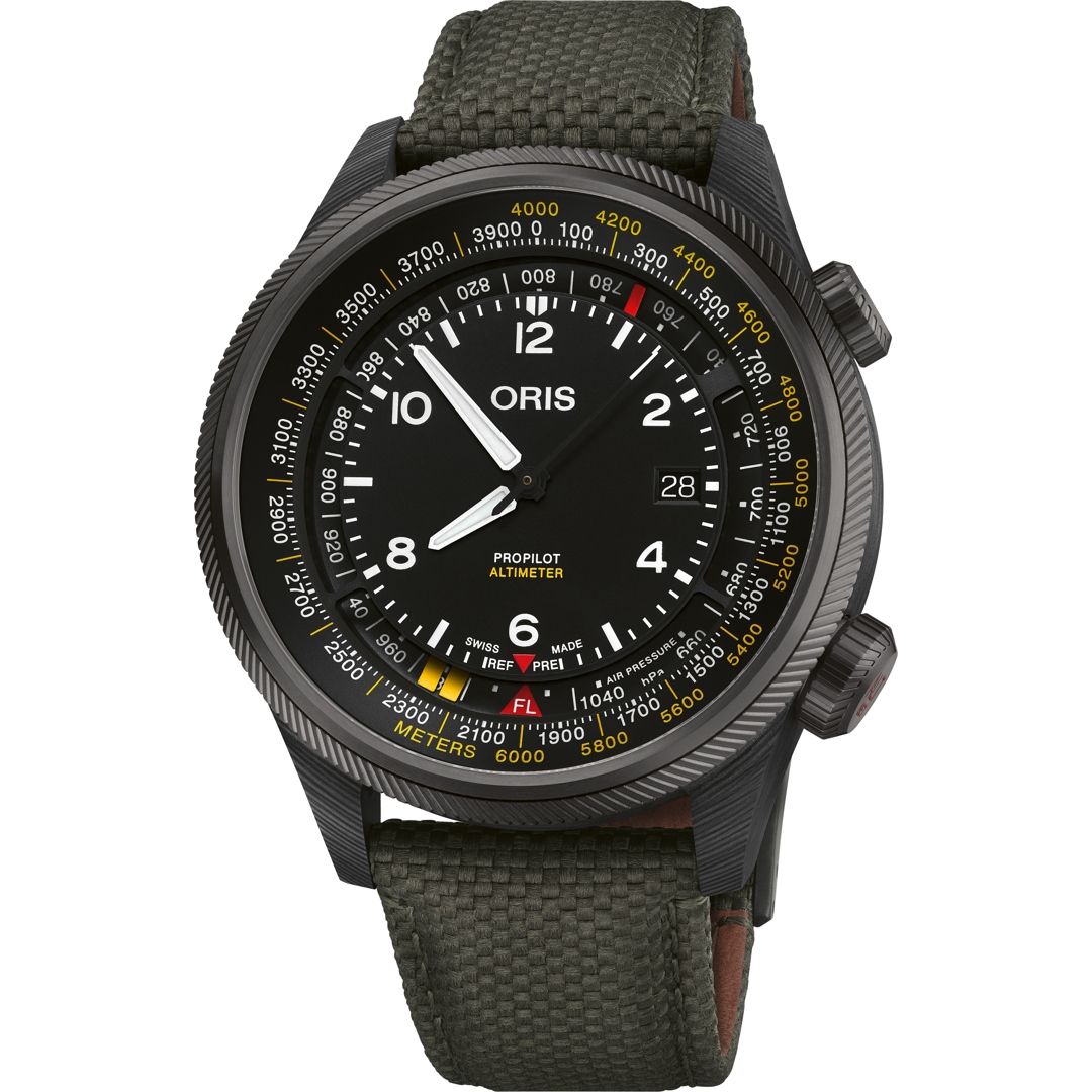 01 793 7775 8764-Set Oris Big Crown ProPilot Altimeter with