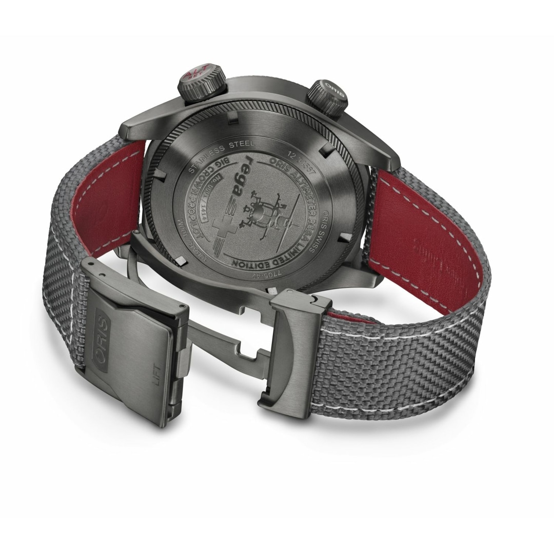Oris Big Crown ProPilot Altimeter Rega Limited Edition with foot scale  gents watch 01 733 7705 4234-Set