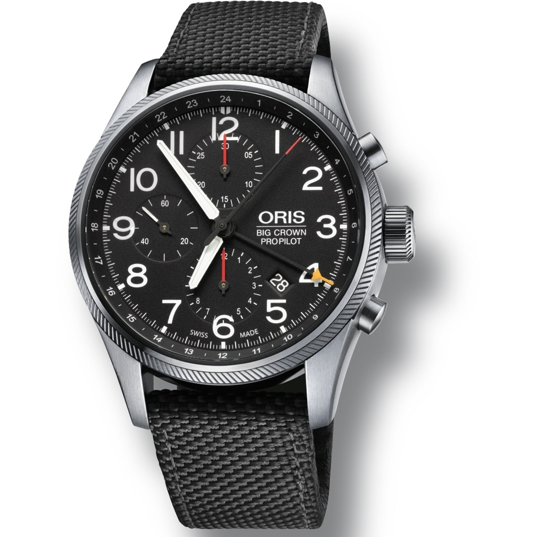 Oris Big Crown ProPilot Chronograph GMT gents watch 01 677 7699 4164-07  22 15FC