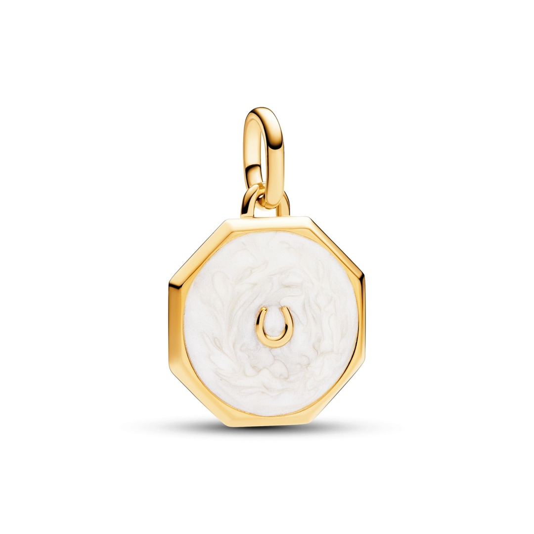 Charme Porte-bonheur Fer à Cheval En Or Jaune 9 Carats - Neuf Avec étiquettes - Marque Jewellerybox