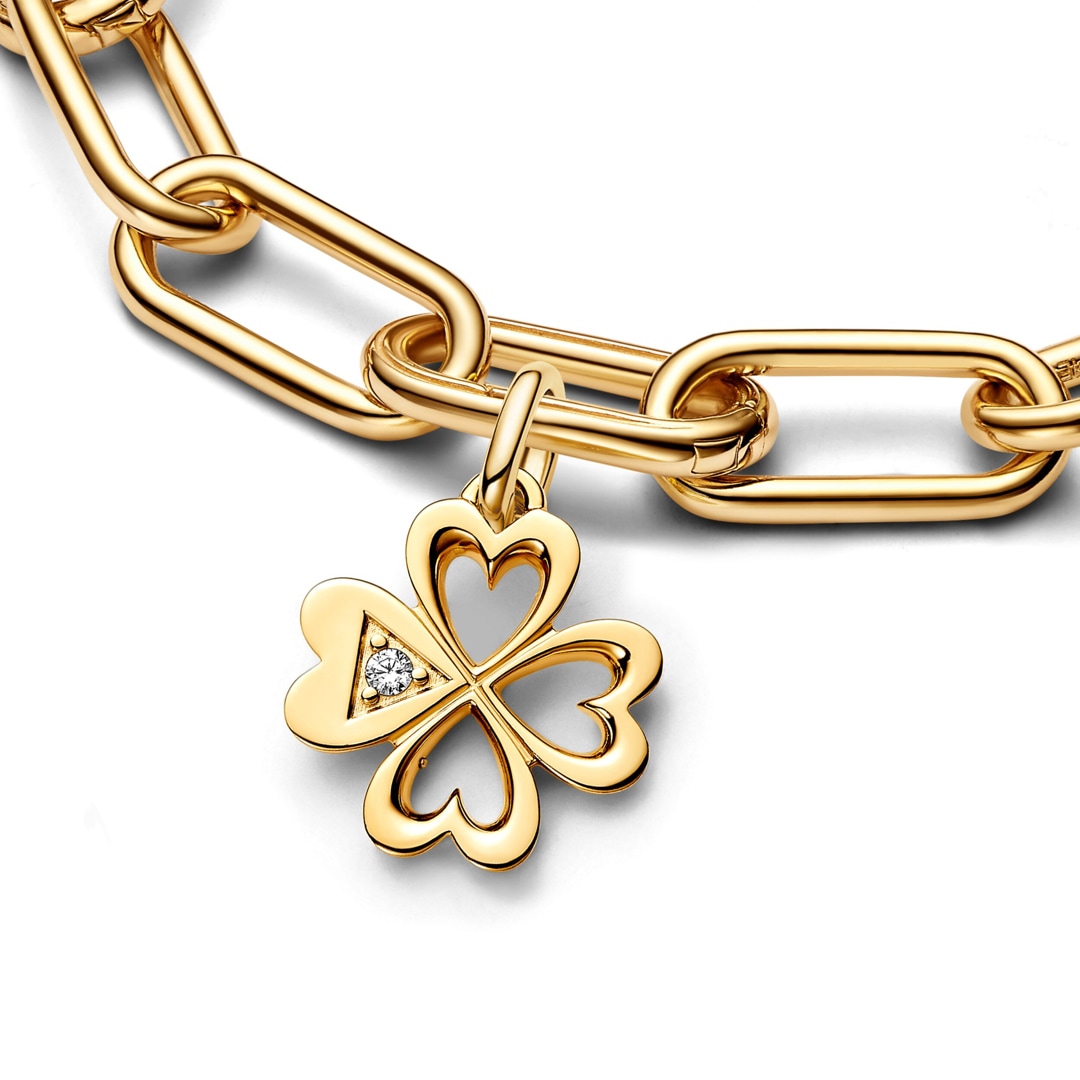 Pendentif Coeur 9k Or à Charnières - Médaillon Marguerite Strass - Vintage, Occasion