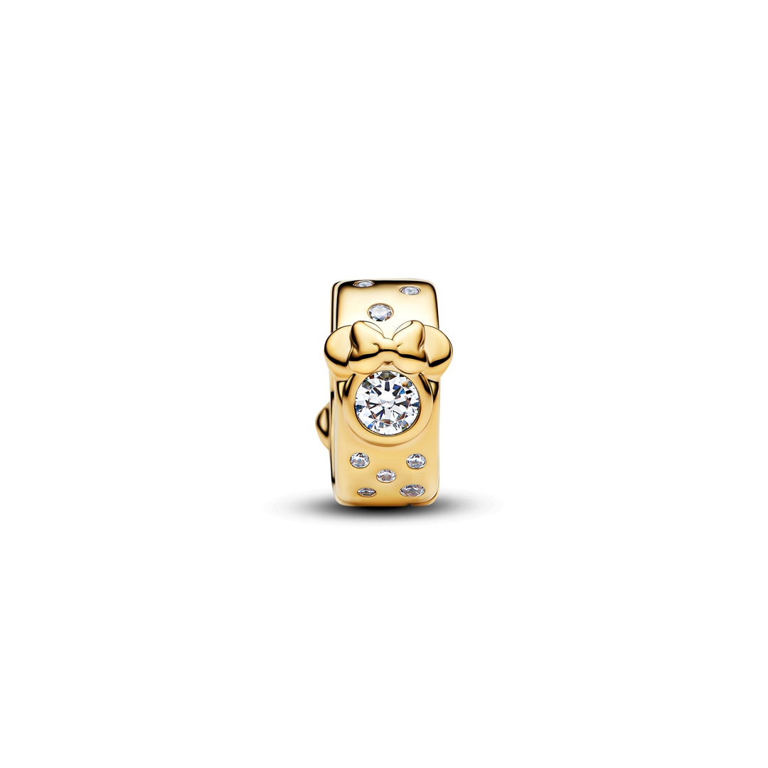 764130C01 | Pandora Gold Moments Disney Mickey & Minnie Mouse Clip Charm