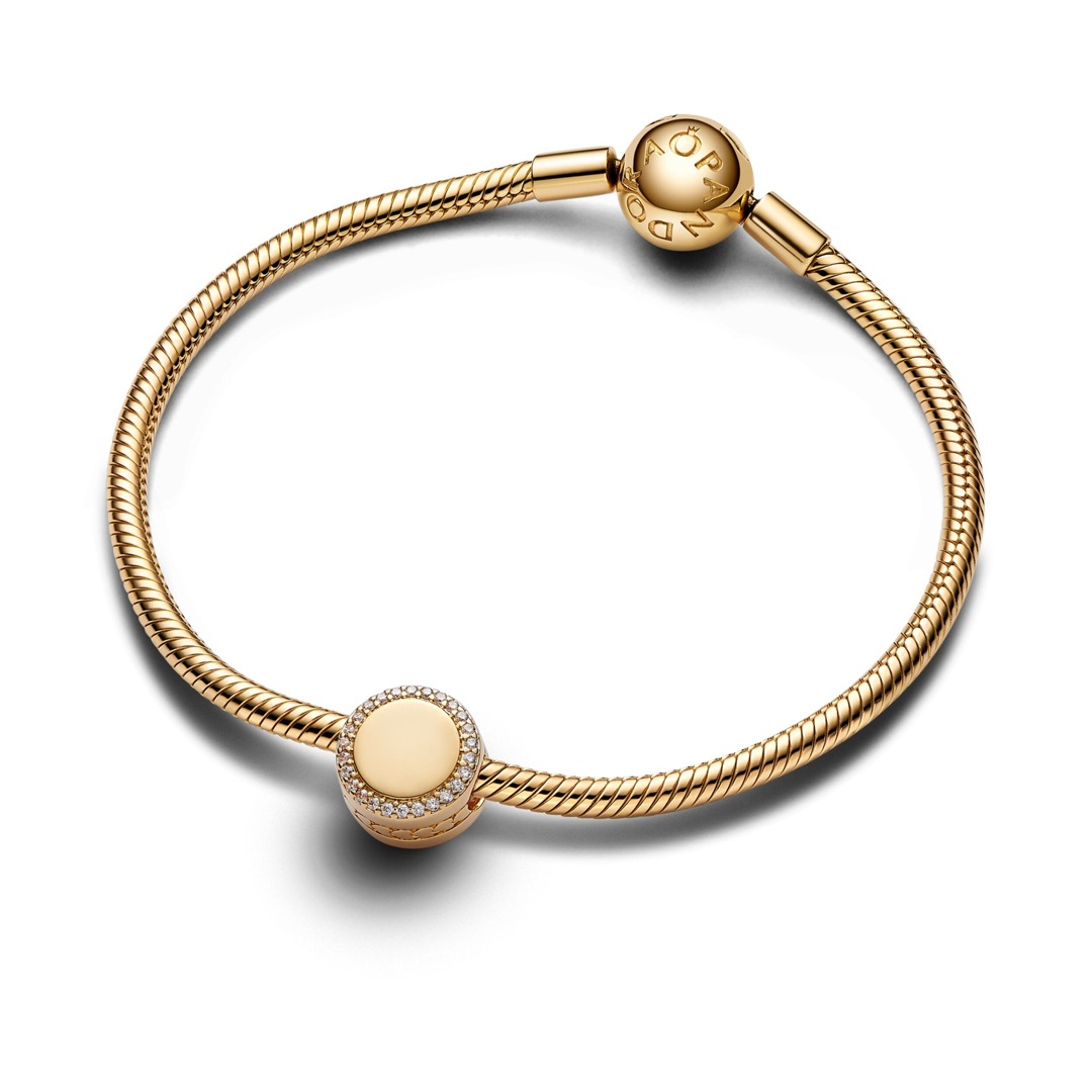 768747C01 | Pandora Gold Moments Sparkling Button Charm