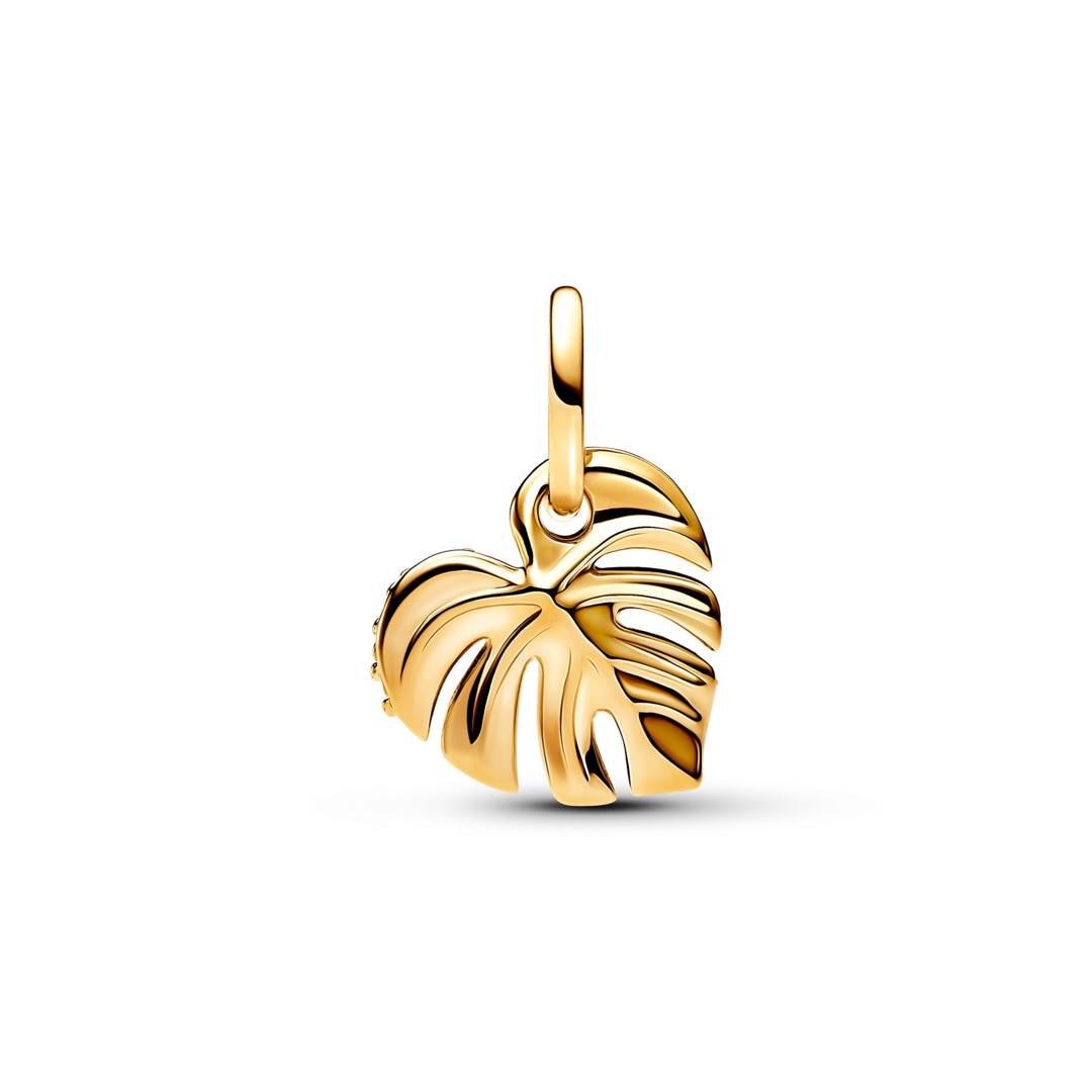 Pandora Gold Moments Funkelndes Monstera Blatt Charm-Anhnger