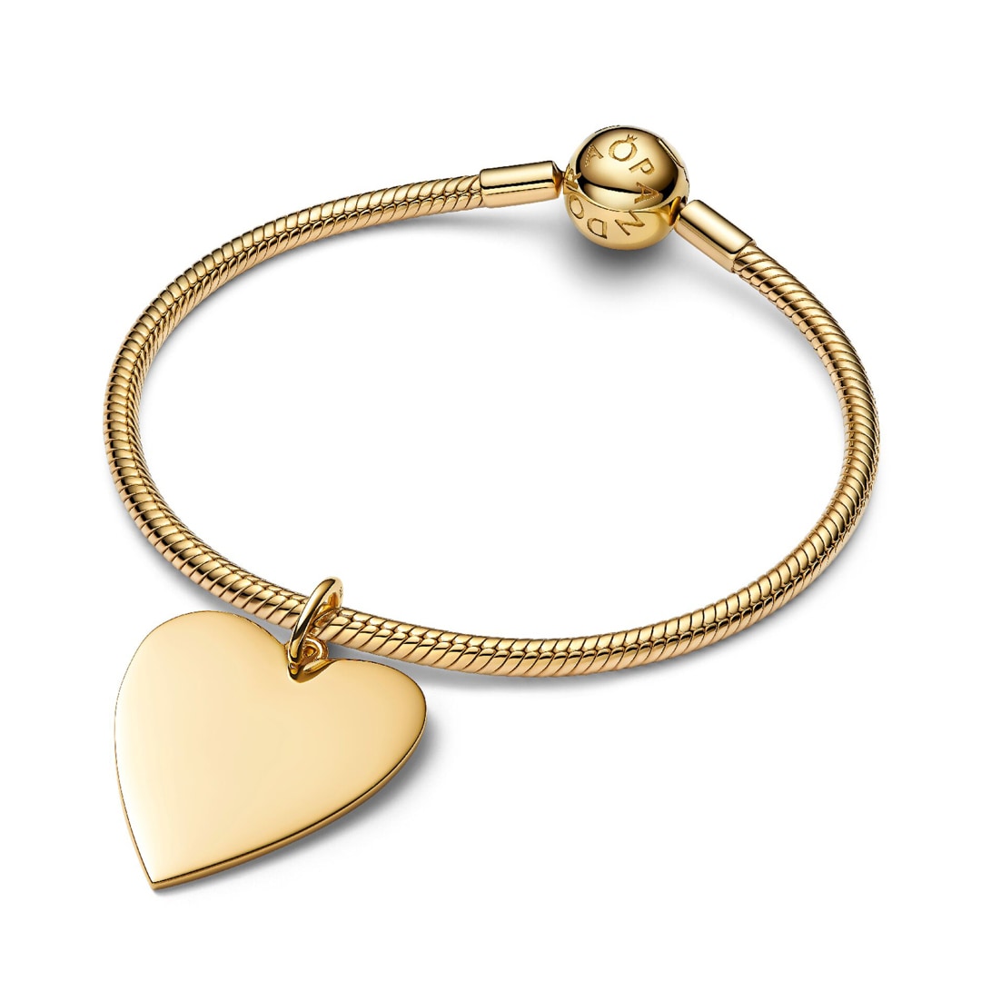 364016C00 | Pandora Gold Moments Heart Oversized Tag Pendant