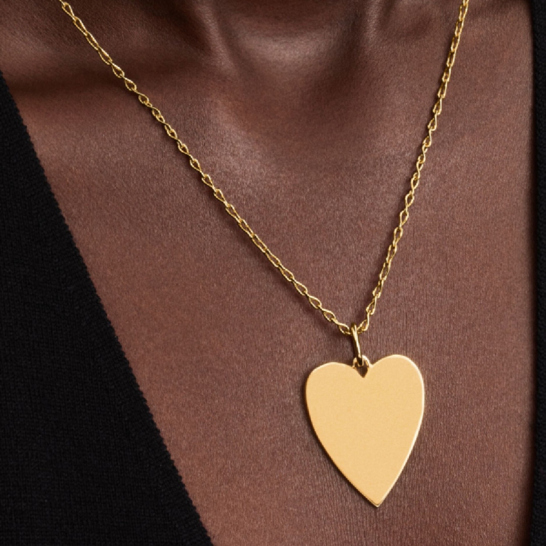 364016C00 | Pandora Gold Moments Heart Oversized Tag Pendant