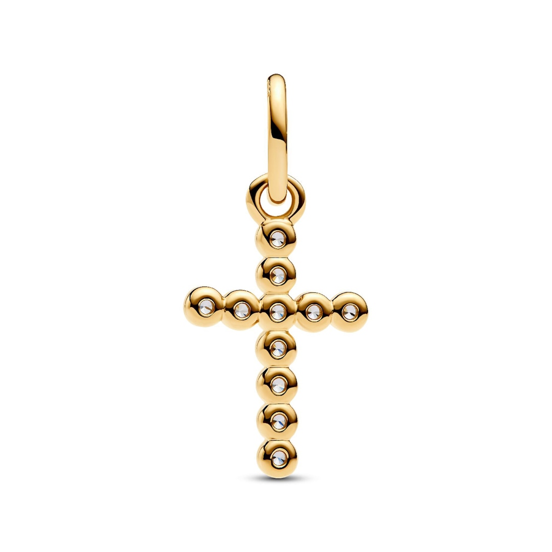 764063C01 | Pandora Gold Moments Cross Dangle Charm