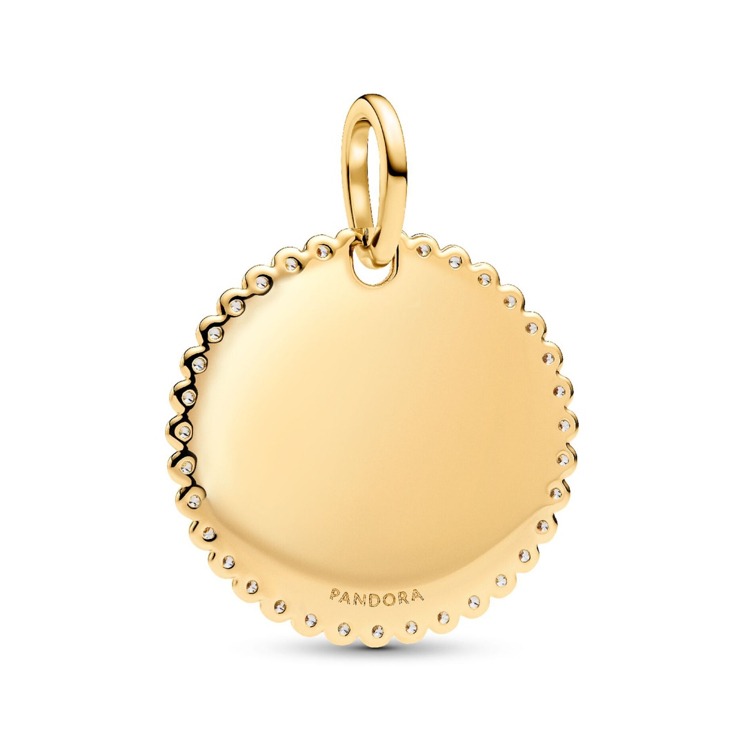364007C01 | Pandora Gold Moments Round Tag Pendant