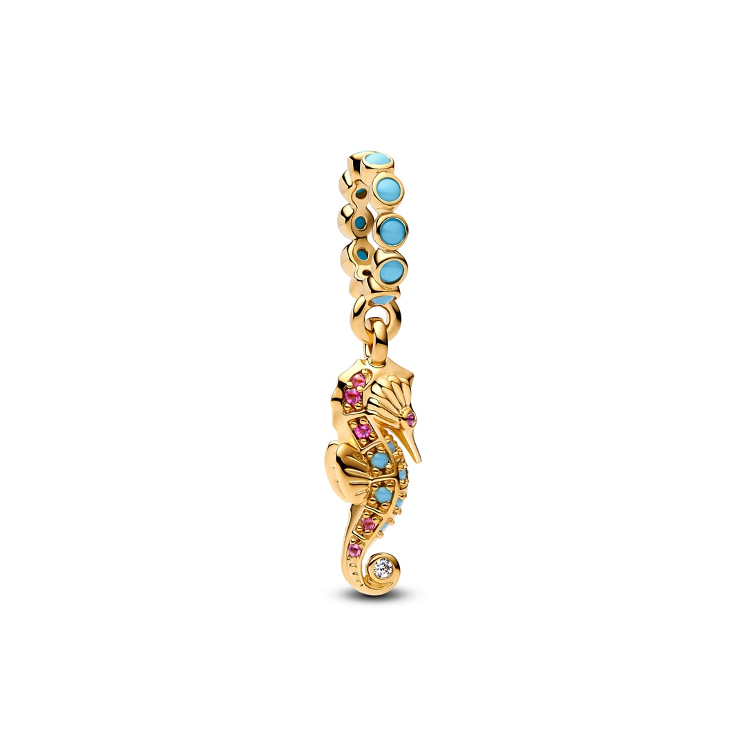 763895C01 | Pandora Gold Moments Seahorse Dangle Charm