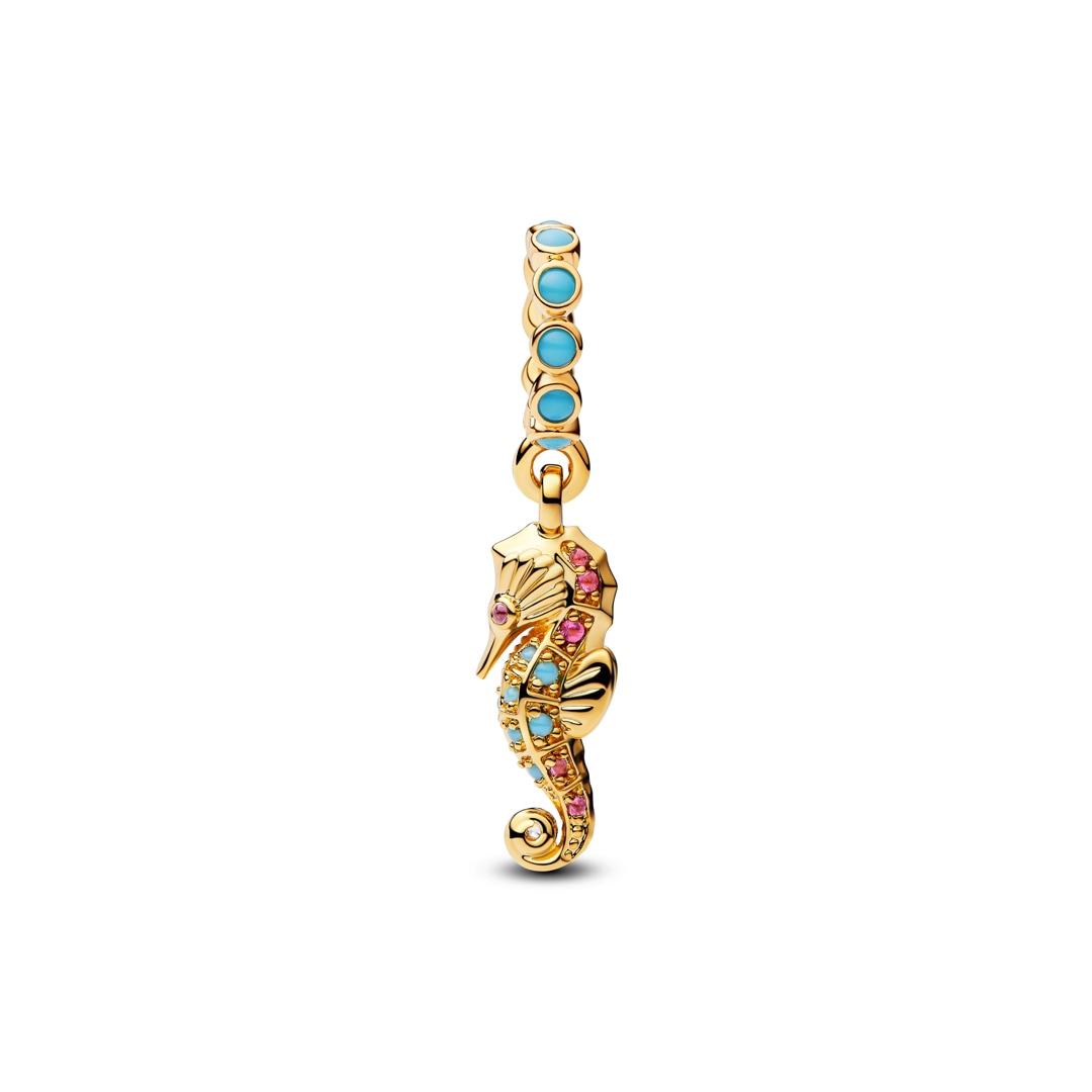 763895C01 | Pandora Gold Moments Seahorse Dangle Charm