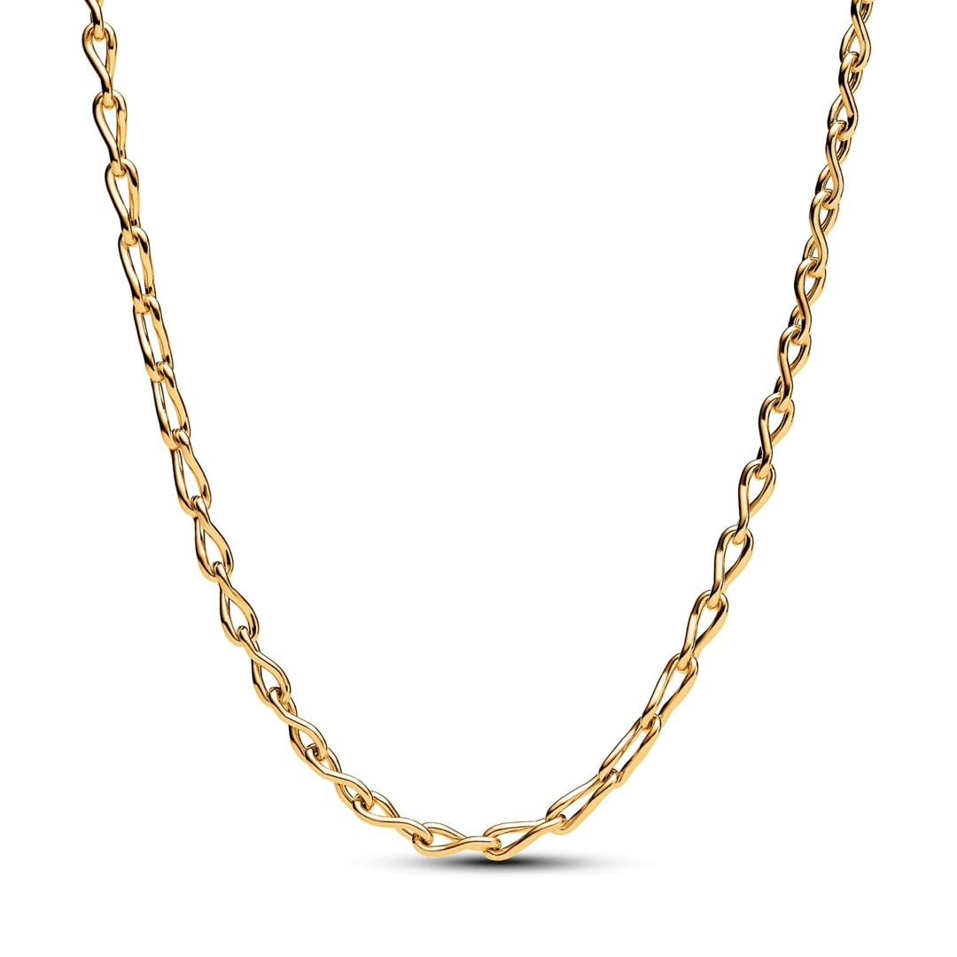 Pandora Gold Moments Infinity Chain Necklace 50cm ladies jewellery  363052C00-50