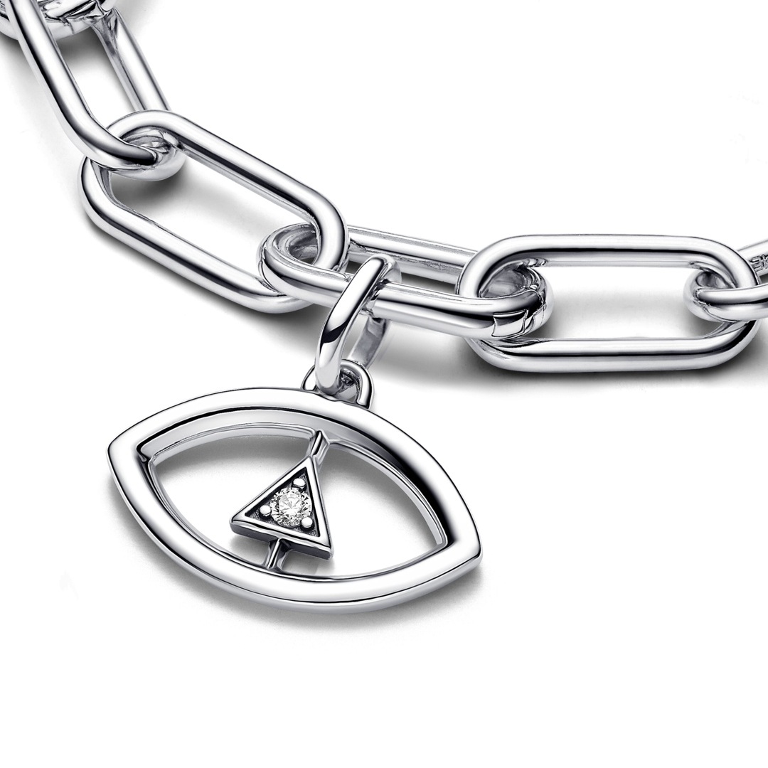 Pandora ME Evil Eye Medaillon-Charm 925 Silber