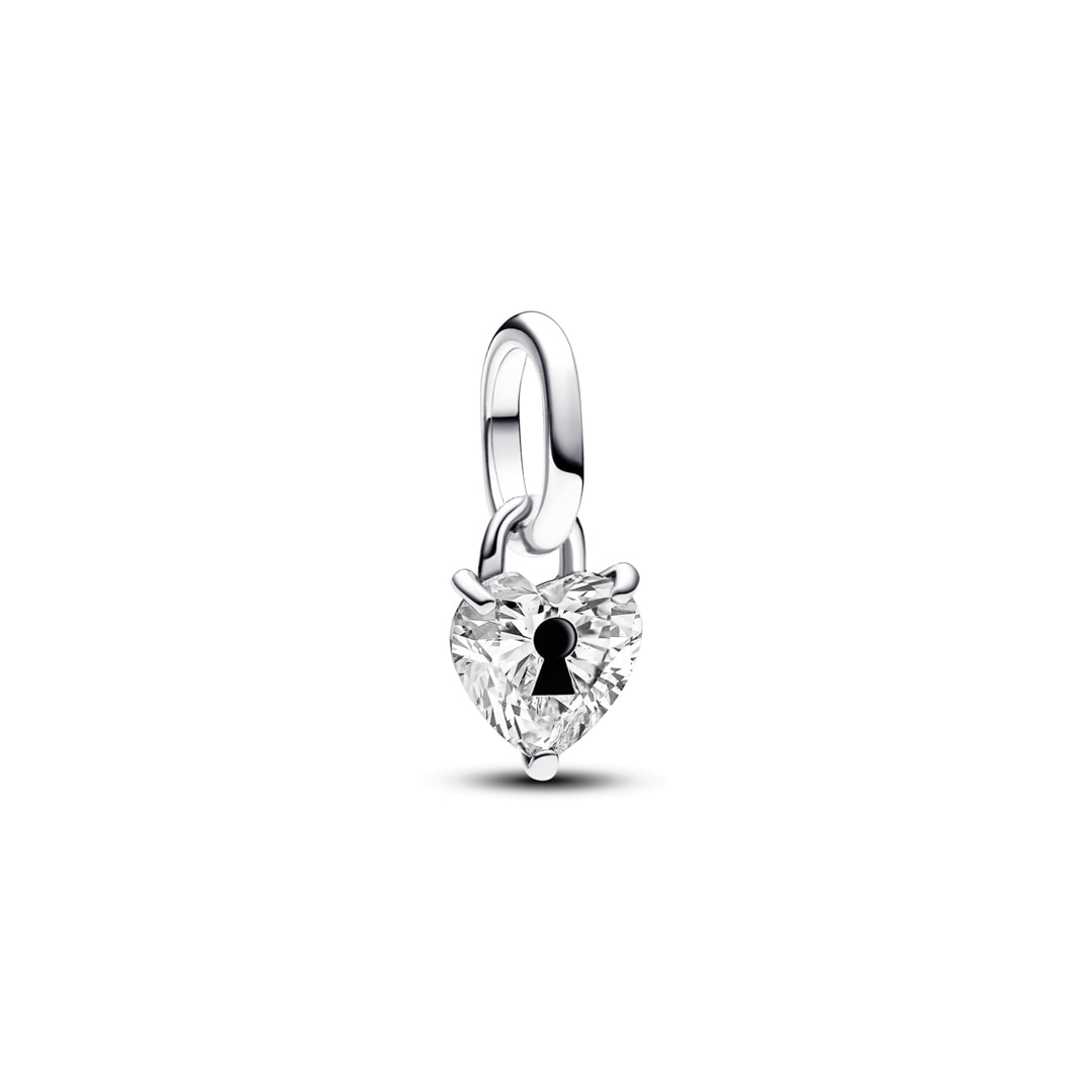 793086C01 Pandora ME Keyhole Heart Mini Dangle Charm 925 Silver