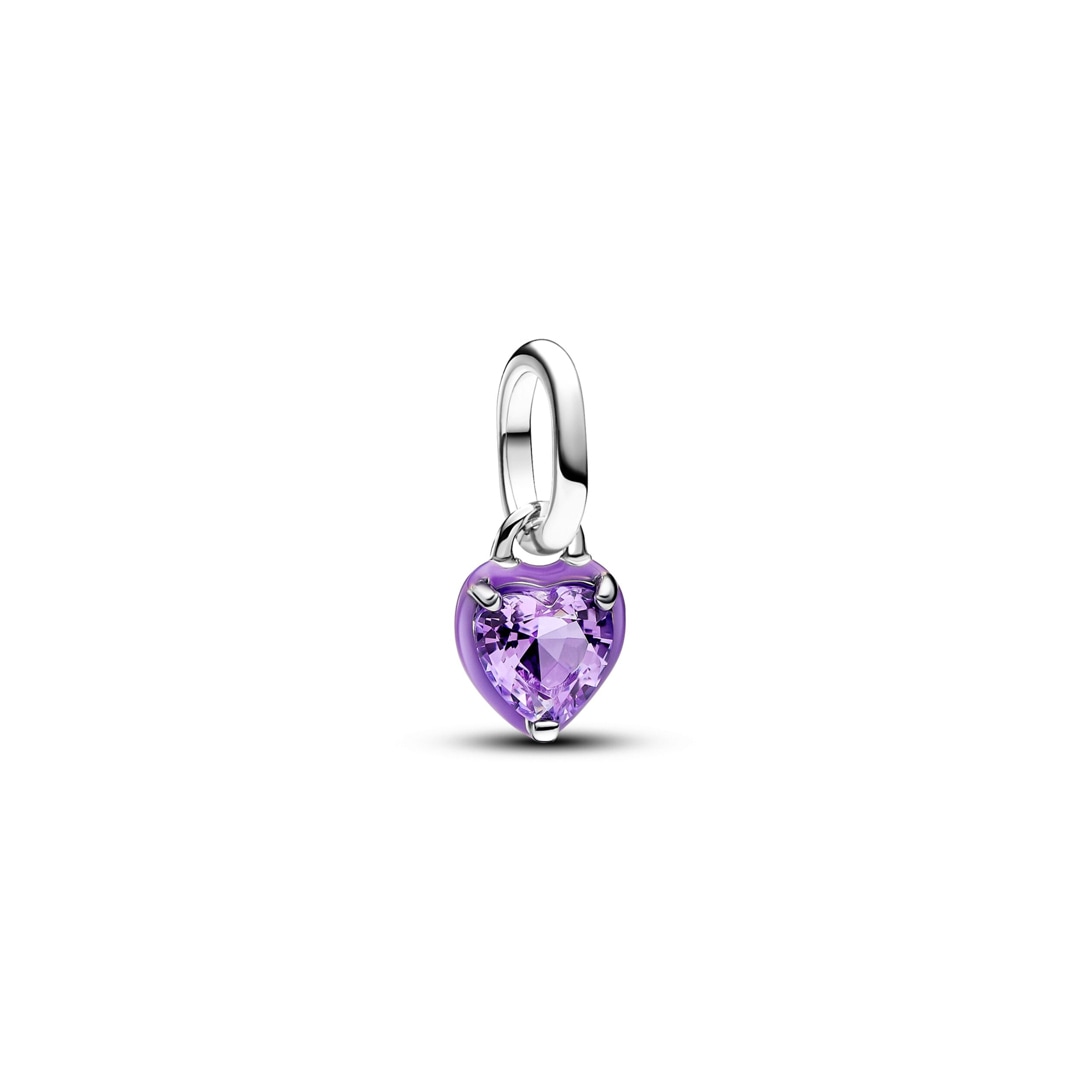 793042C04 Pandora ME Purple Chakra Heart Mini Dangle Charm 925