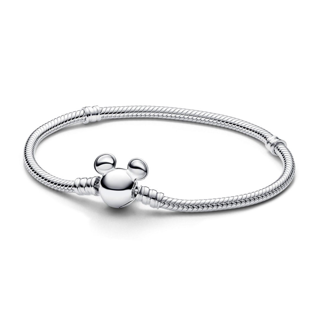 Pandora Moments Disney Mickey Mouse Clasp Snake Chain Bracelet 925 Silver  ladies jewellery 593061C00