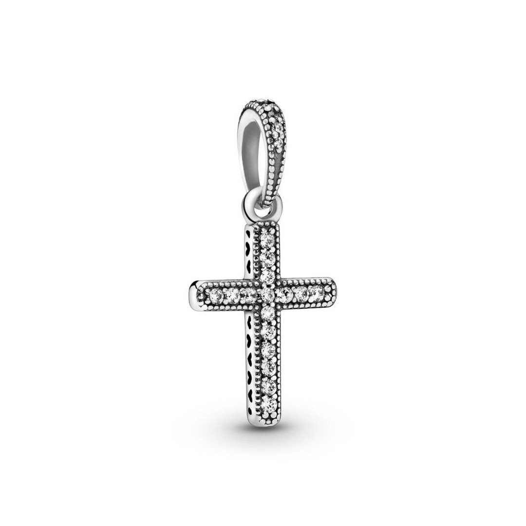 397571CZ Pandora Sparkling Cross Pendant