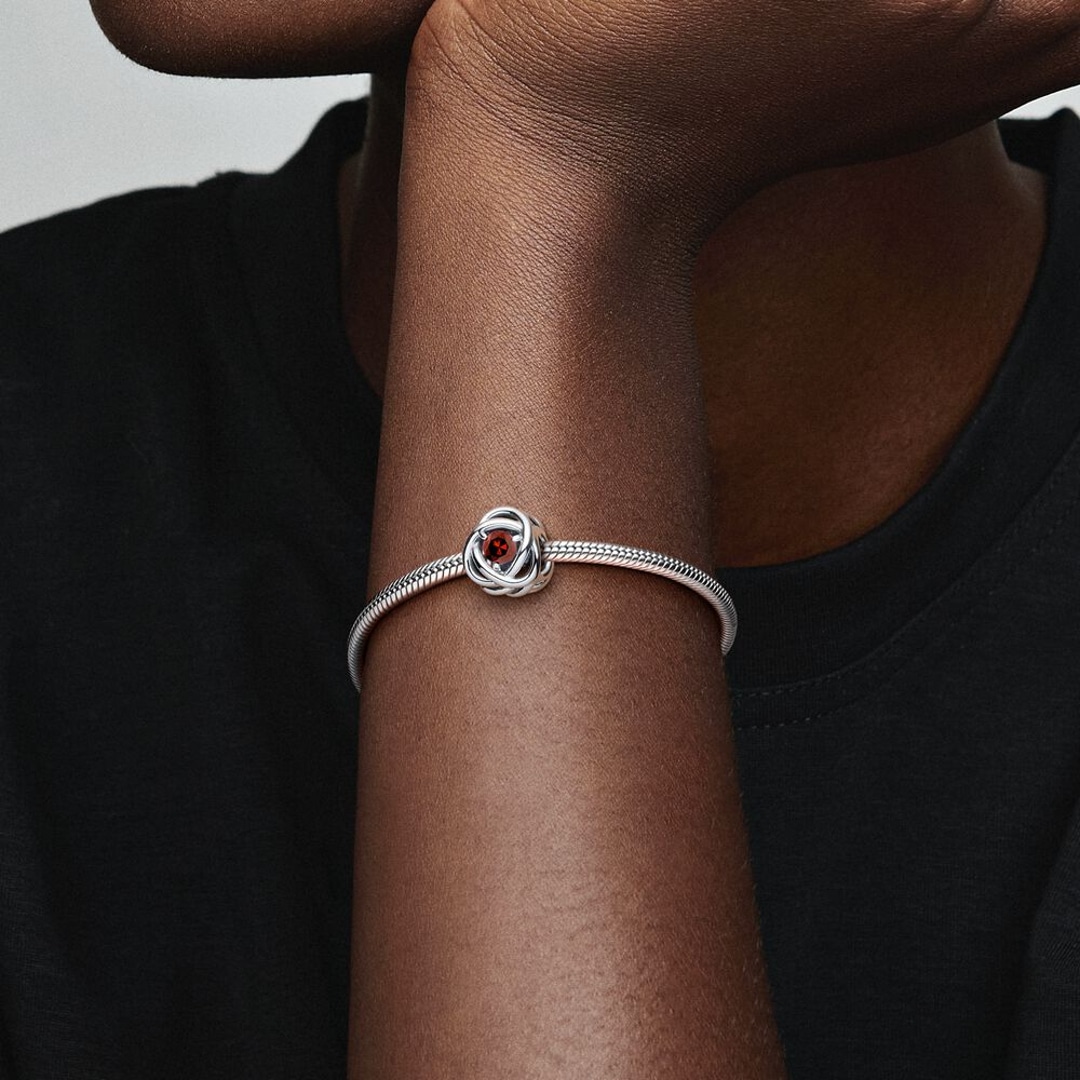 790065C06 | Pandora Moments Charm Cercle Éternité Rouge
