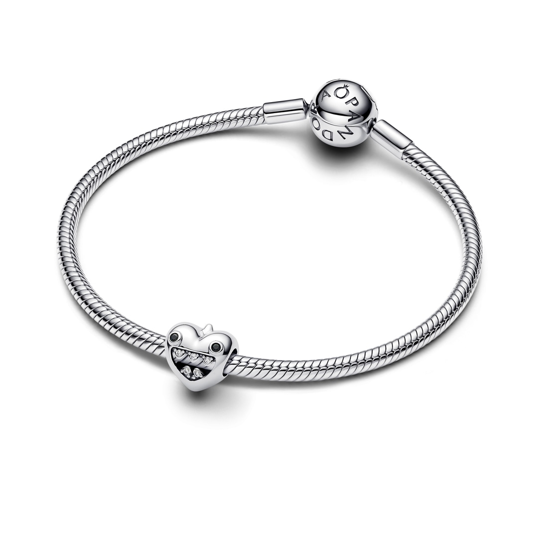 793768C01 | Pandora Moments Mom's Little Monsters Heart Charm 925 Silver