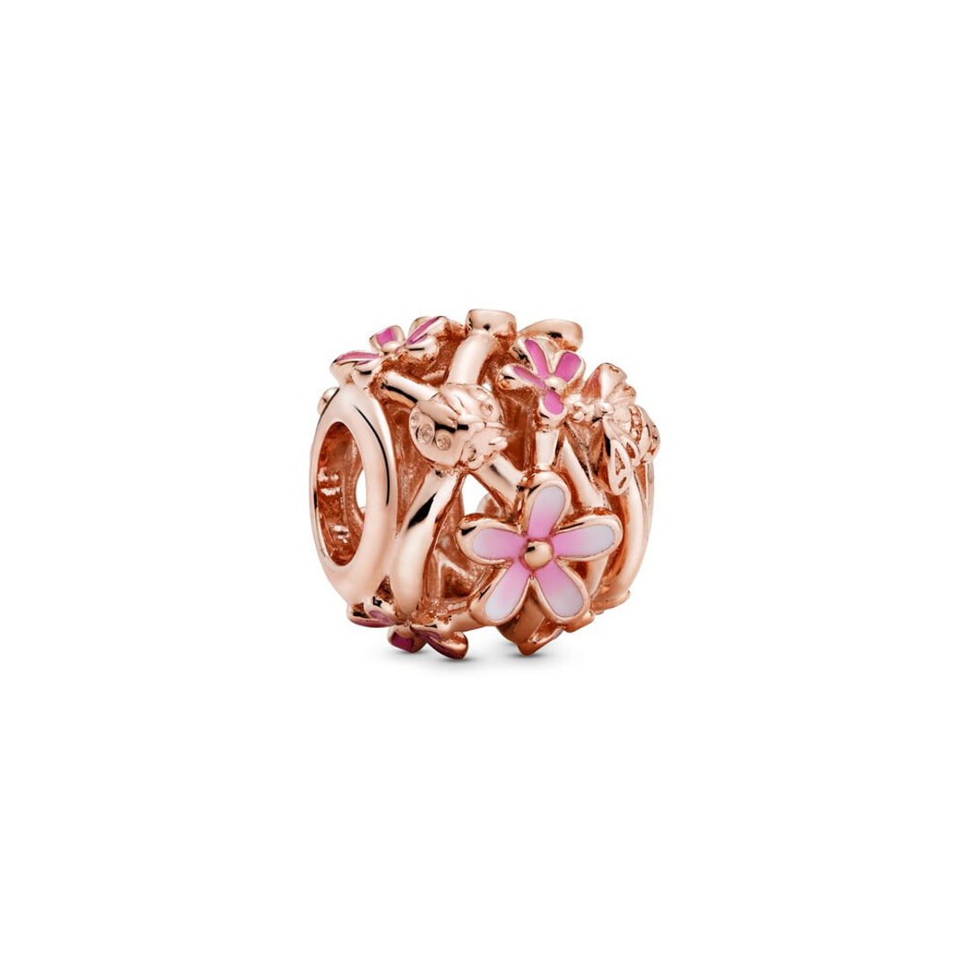 788772C01 Pandora Rose Moments Openwork Pink Daisy Flower Charm