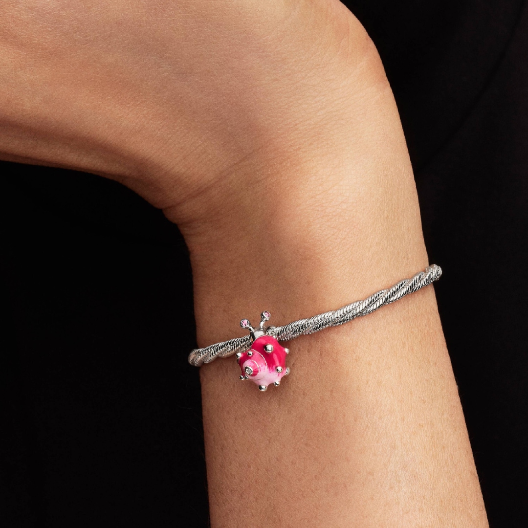 794553C01 | Pandora Moments Pink Snail Charm 925 Silver