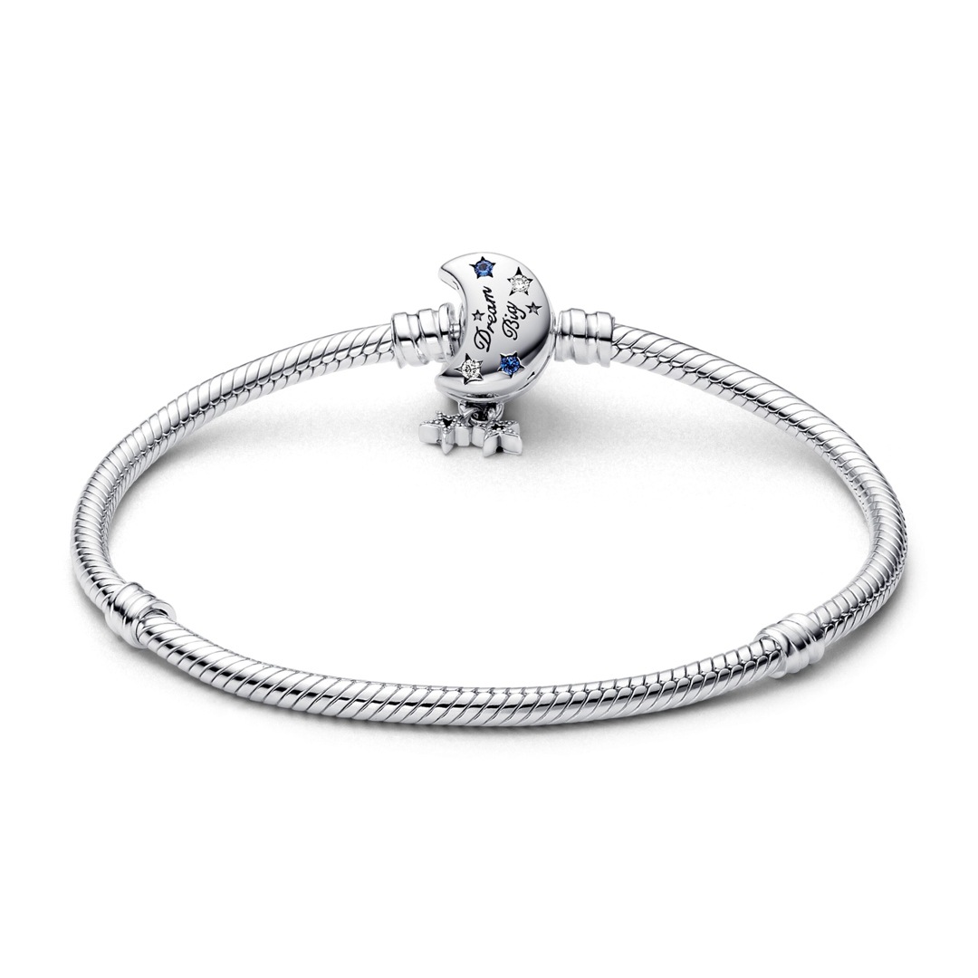 592819C01 | Pandora Moments Sparkling Moon Clasp Snake Chain