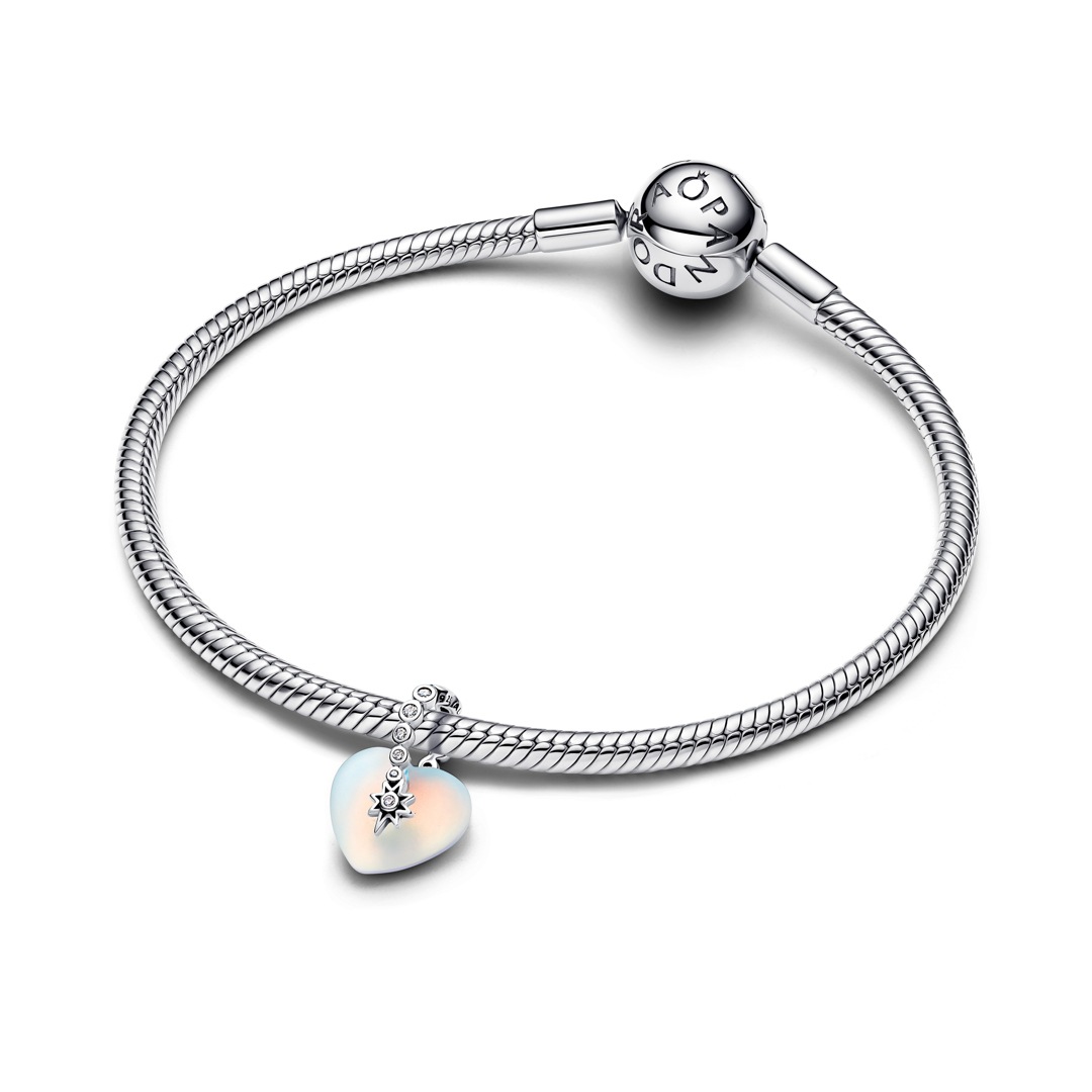 794143C01 | Pandora Moments Shooting Star & Heart Dangle Charm 925 Silver