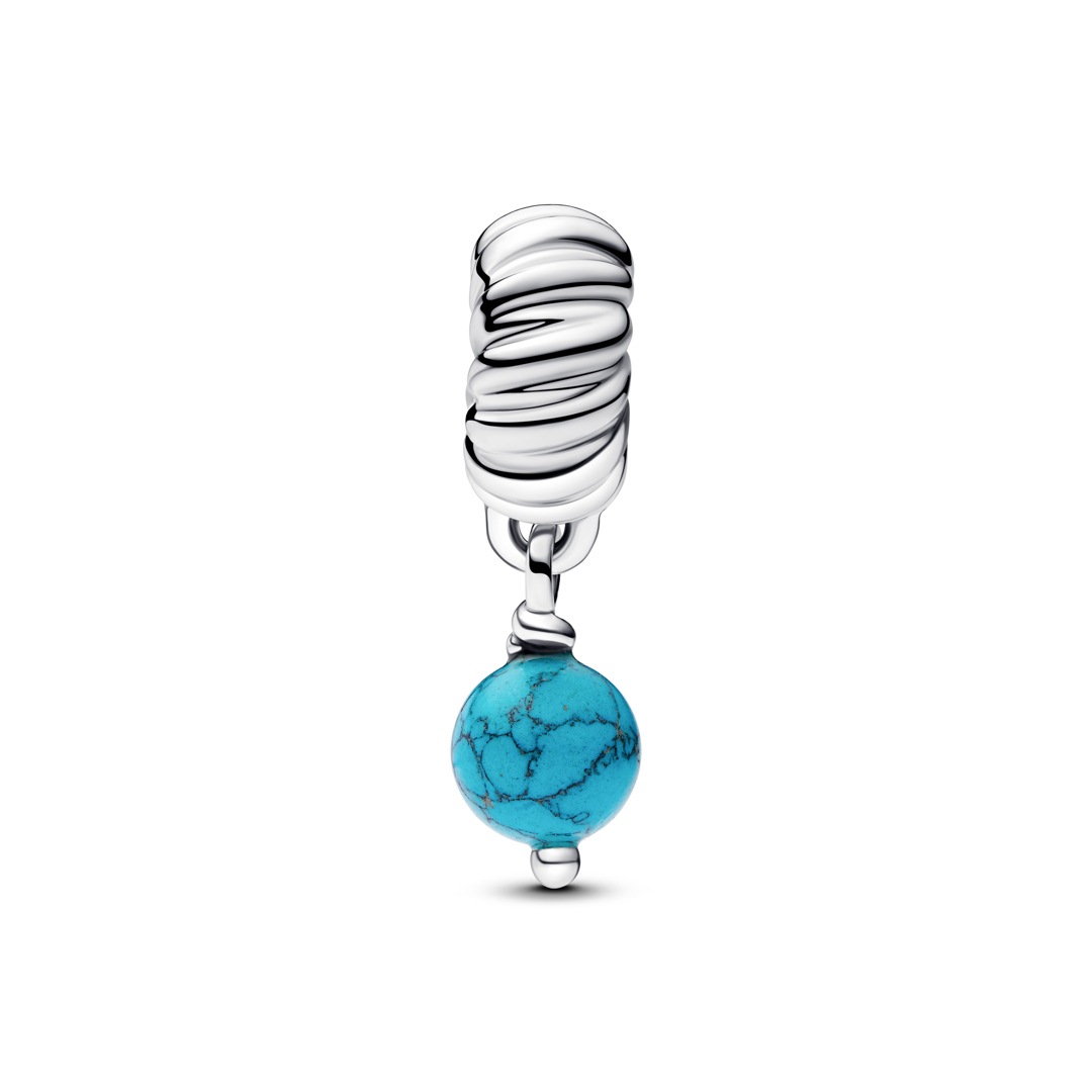 793901C01 | Pandora Moments Turquoise-colored Dangle Charm 925 Silver