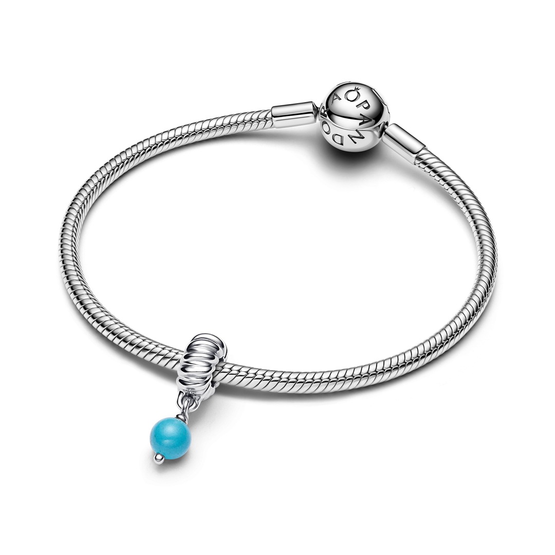 793901C01 | Pandora Moments Turquoise-colored Dangle Charm 925 Silver