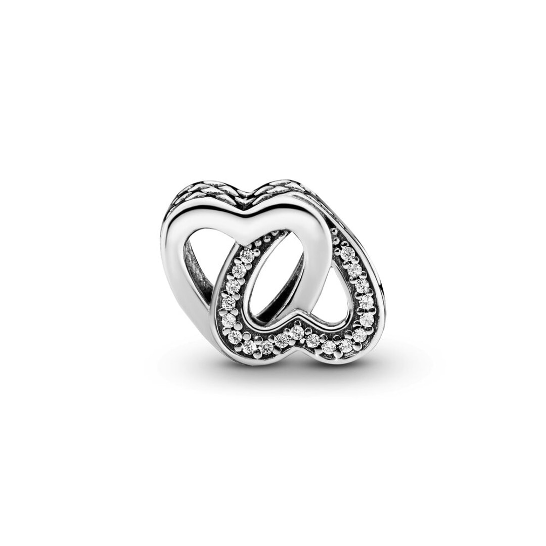 Pandora Moments Intertwined Hearts Charm ladies jewellery 791880CZ