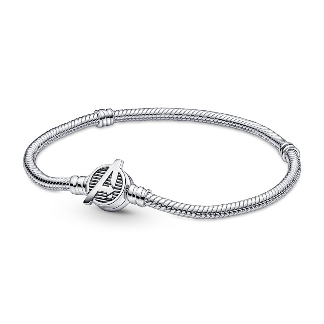 Pandora Moments x Marvel The Avengers Logo Clasp Snake Chain Bracelet  ladies jewellery 590784C00