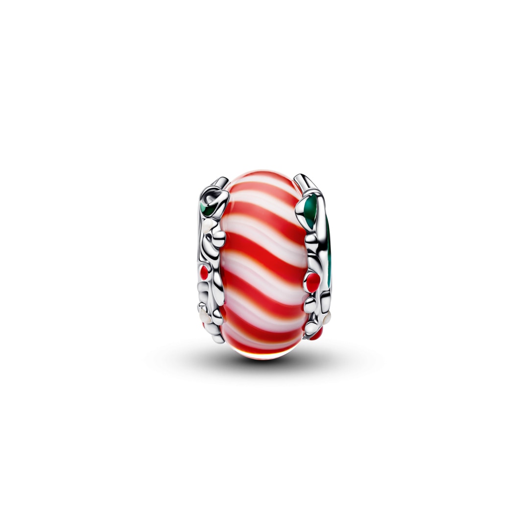 794252C01 | Pandora Moments Charm canne à sucre en verre de Murano 925 ...