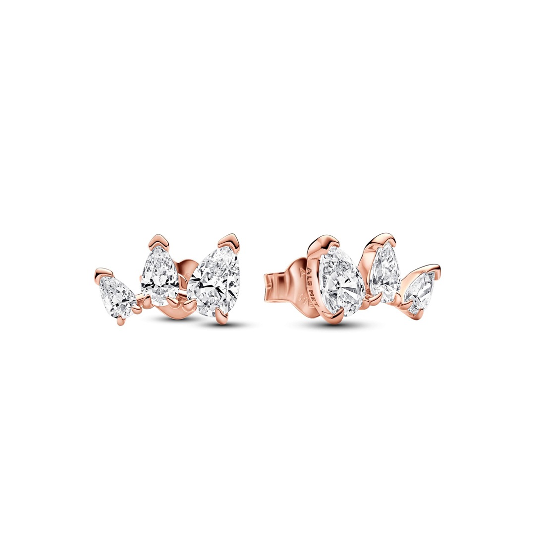 282836C01 Pandora Rose Timeless Sparkling Pear Stud Earrings