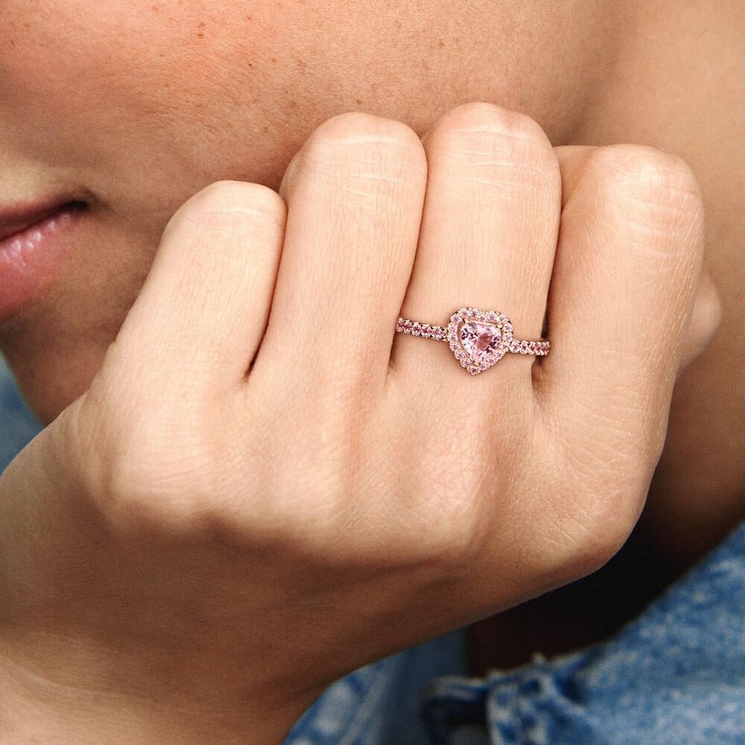 Bague 2025 coeur rose