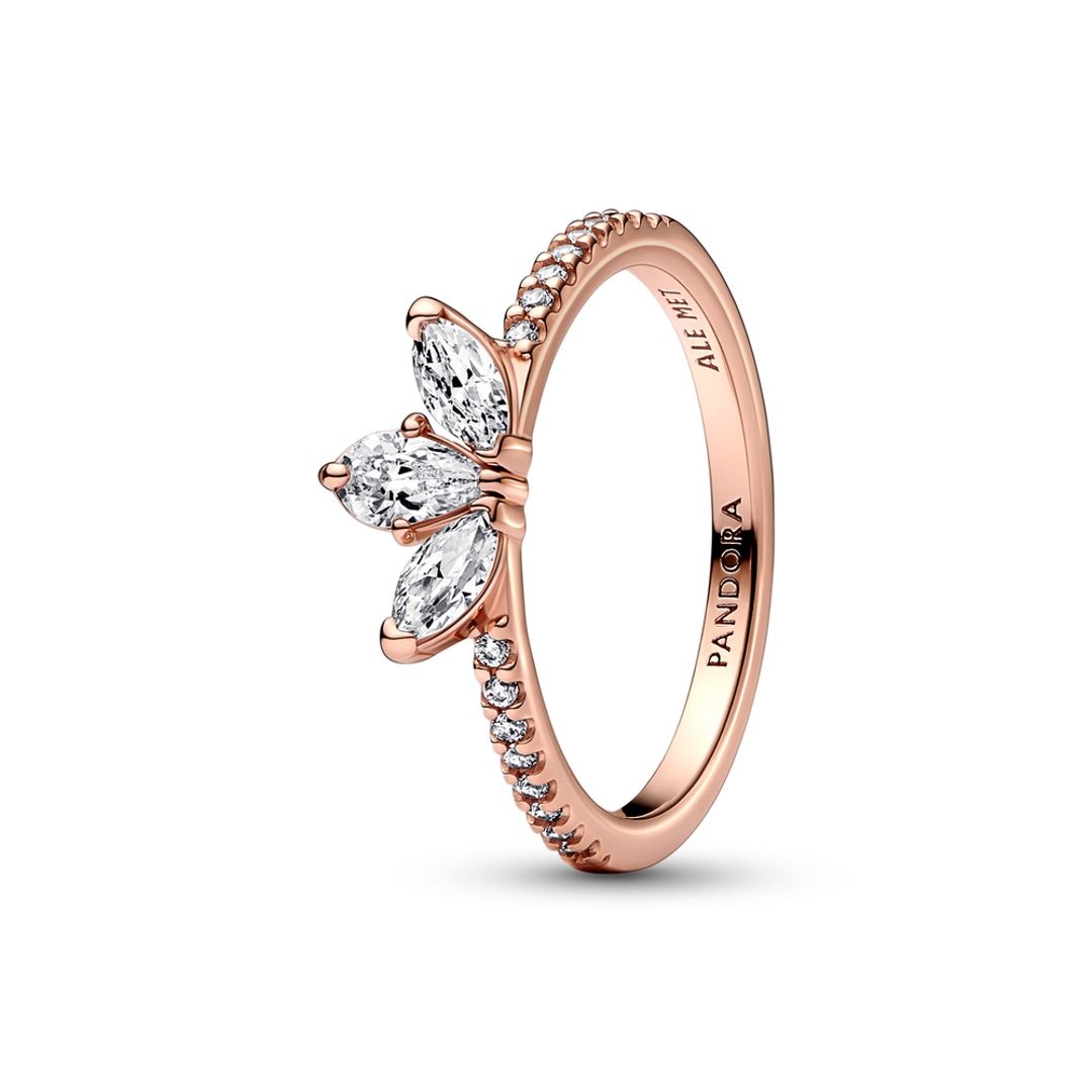 182392C01 Pandora Rose Timeless Bague Herbier Scintillant