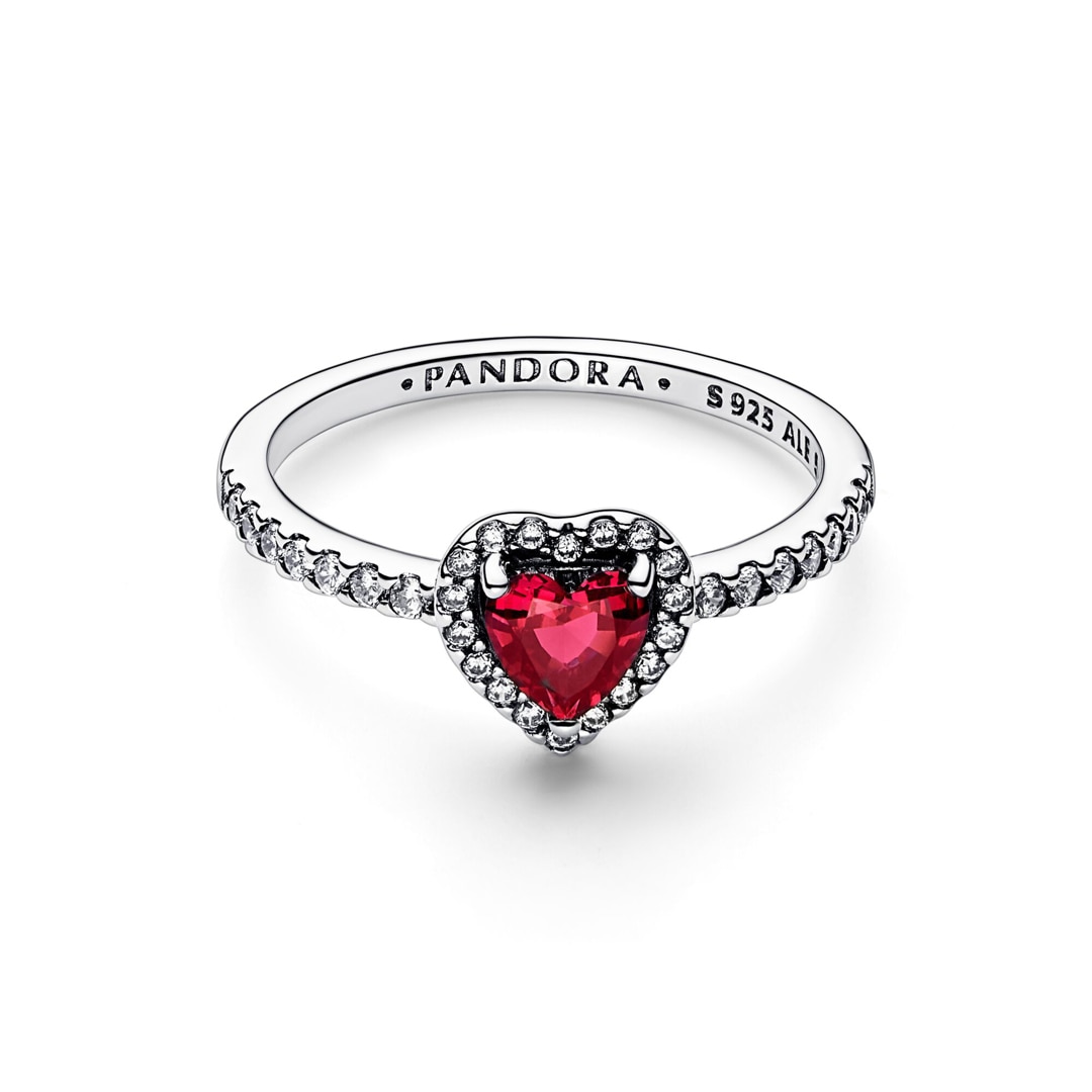 Pandora Timeless Ausgeprägtes Rotes Herz Ring